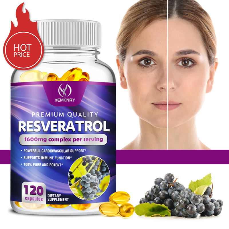 Resveratrol Capsule Anti Aging - Resveratrol Kapsülleri - Kalp, Kardiyovasküler, Cildi,