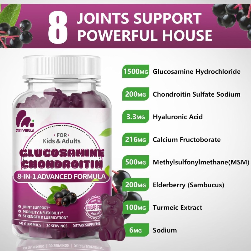 Glucosamine Chondroitin Joint - Glukozamin kondroitin şekerlemeleri MSM ve mürver