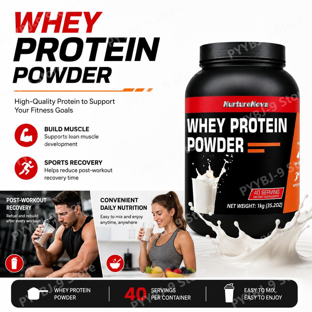 Fitness Nutrition Protein - NurtureNova Whey Protein Tozu Süt Aromalı