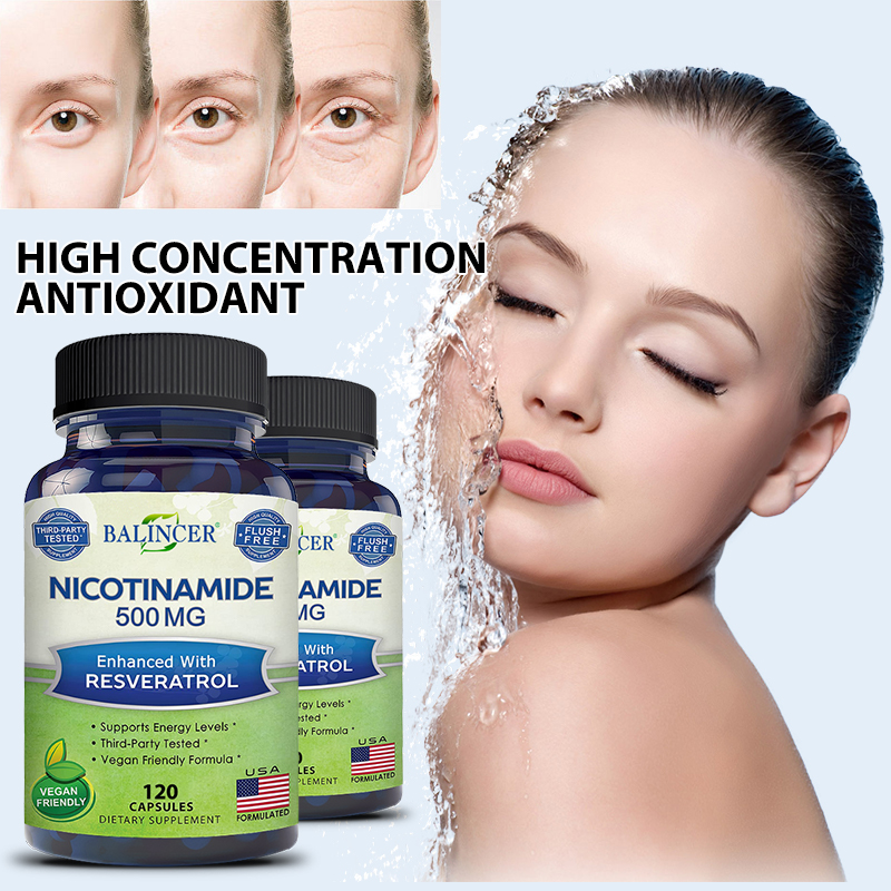 Resveratrol Capsule Anti Aging - Resveratrol İçeren Nikotinamid - Vitamin B3