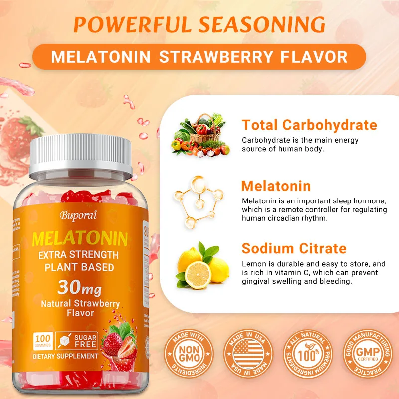 Melatonin Sleep Gummy - Melatonin 30mg - Zihni Sakinleştirir, Stresi