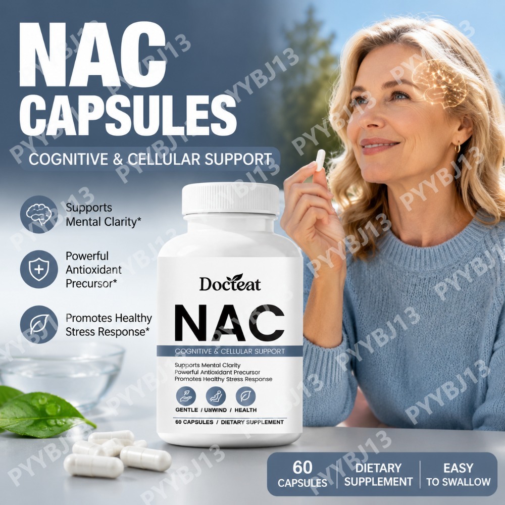 Nac N Acetyl Cysteine - Docteat NAC Takviye Kapsülleri, N-Asetil L-Sistein,