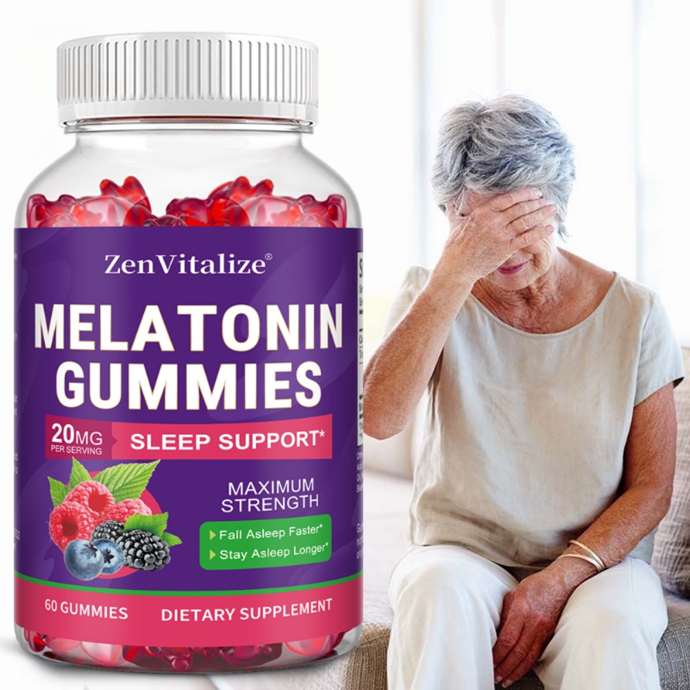 Melatonin Sleep Gummy - Yetişkinler için Melatonin Jelibonları Uyku Kalitesini