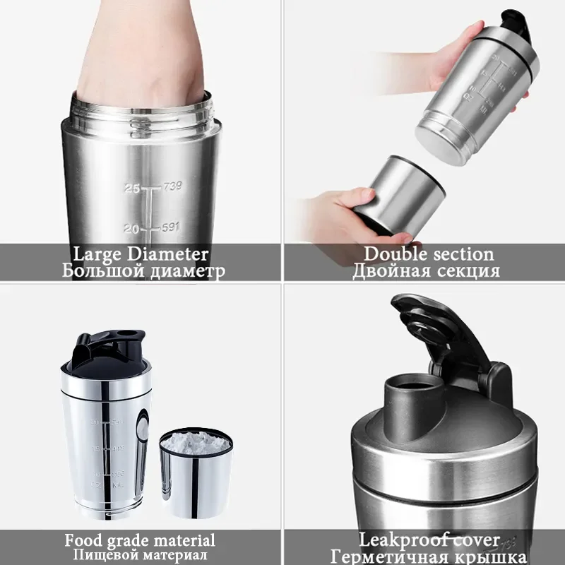 Paslanmaz Çelik Protein Shaker - Fitness Nutrition Protein incelemesi ve fiyatı