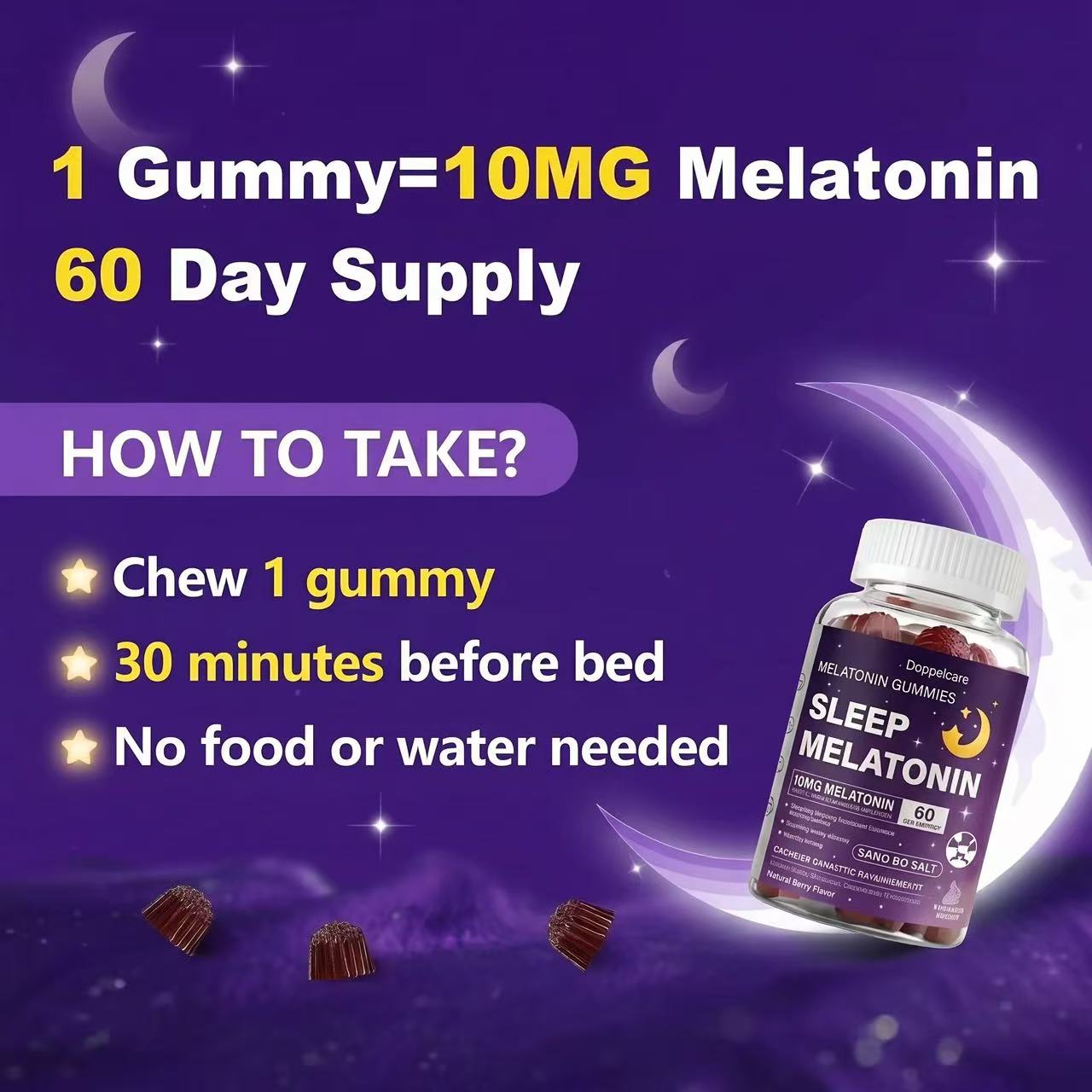 Şekersiz Vegan Uyku Melatonin  - Melatonin Sleep Gummy incelemesi ve fiyatı
